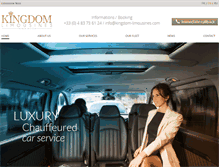 Tablet Screenshot of kingdom-limousines.com